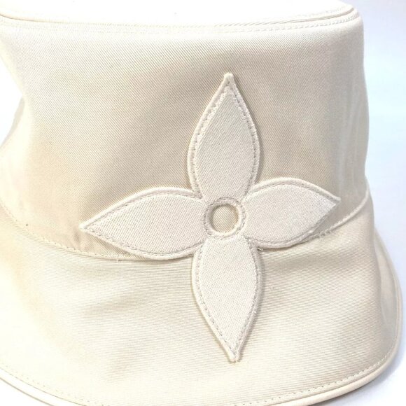 LOUIS VUITTON M7090 Bucket Hat-LV First hat bucket hat bob hat cotton Beige main image 5